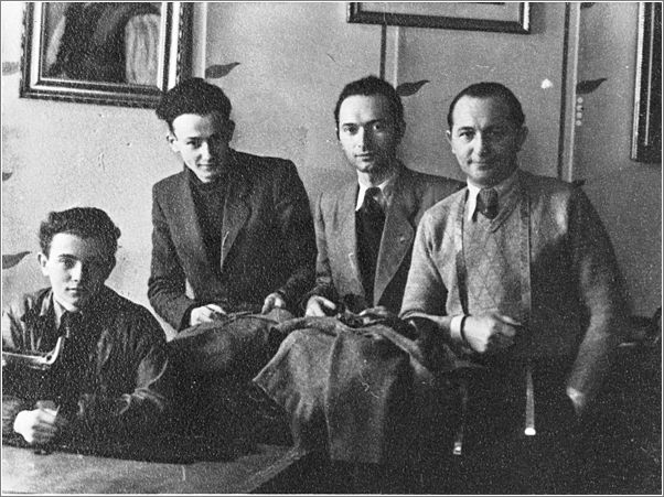 Employees work in the Julius Madritsch clothing workshop in the Krakow ghetto